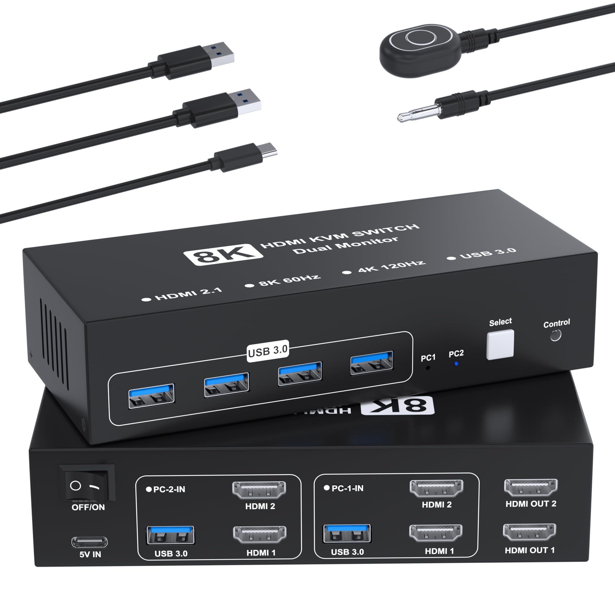 8K@60Hz HDMI 2.1 KVM切替器 Amazon.co.jp: UGREEN HDMI 2.1 KVM切替器 デュアルモニター対応 2入力