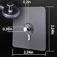 Vista 3 de Picture Hangers Without Nails, Nail Free Wall Hangers,30 Counts Adhesive Wall Hooks for Hanging with Waterproof and Oilproof,4 lbs Load Max