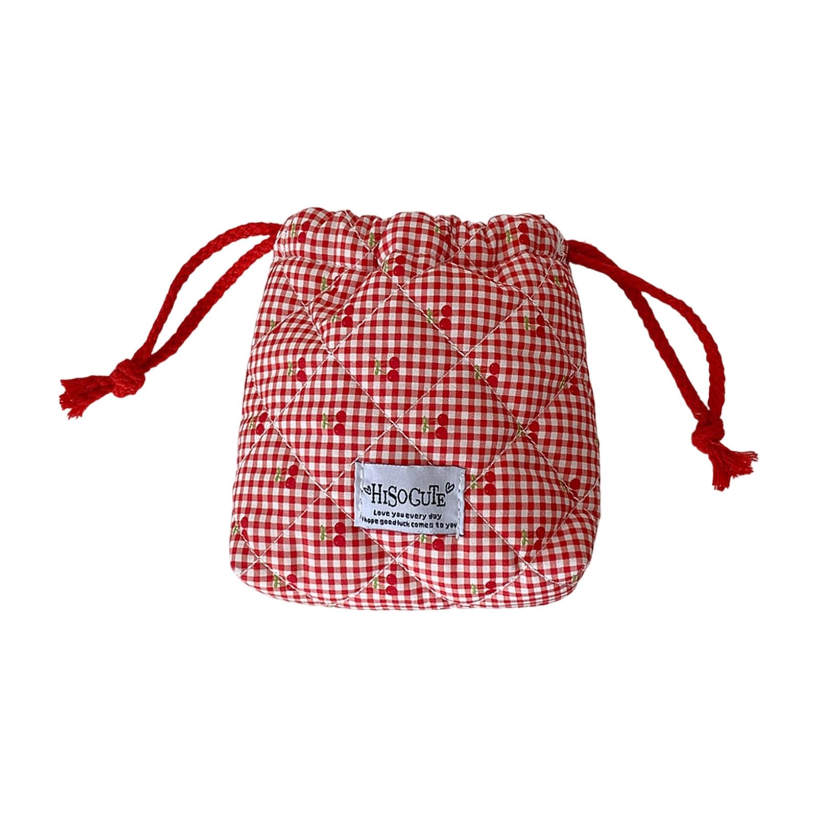Tsophreniq Sturdy Polyester Cotton Drawstring Pouches Portable Storage Solution for Home Travel Multifunctional Cloth Drawstring Bag