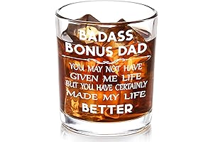 Step up Dad Whiskey Glass - Ideal Bonus Dad Gifts