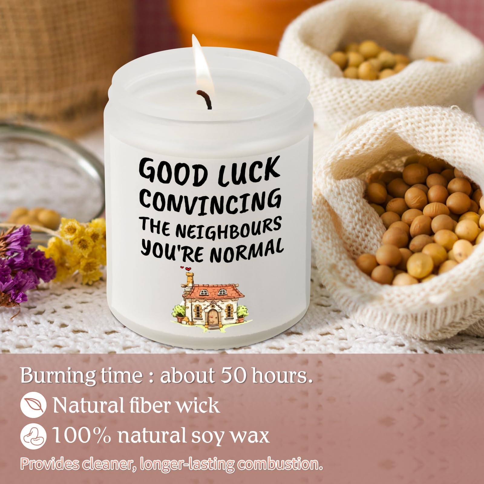 New Home Gifts, CadeauJoie House Warming Gifts New Home, 7OZ Scented Jar Candles for Women Friend Couple, Family, Sister, Bestie - Image 3