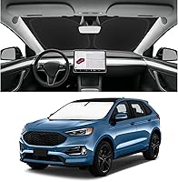 Vista 103 de Parasol de parabrisas de ajuste personalizado para Nissan Titan 2017-2024, bloquea los rayos UV y el calor, parasol de ventana delantera, fácil