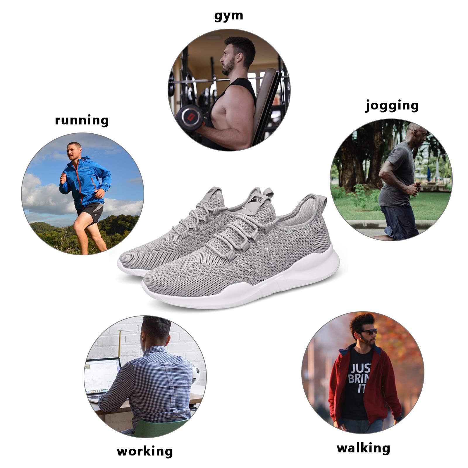 Scarpe da Corsa da Uomo, Scarpe Sportive, Scarpe da Jogging Traspiranti, per Camminare, per Esterni