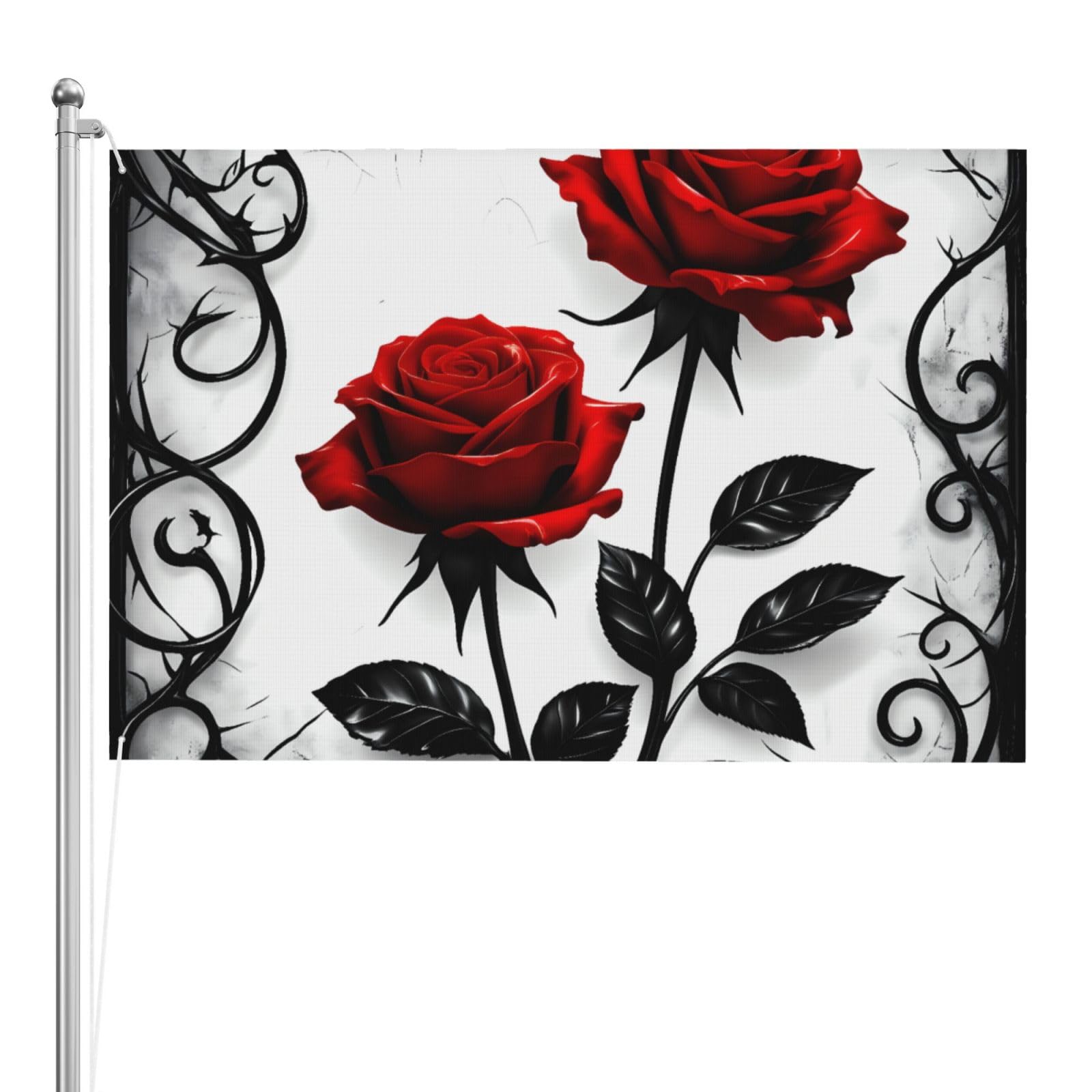 Drapeau rose foncé 1,2 x 1,8 m grand format résistant intempéries jardin terrasse