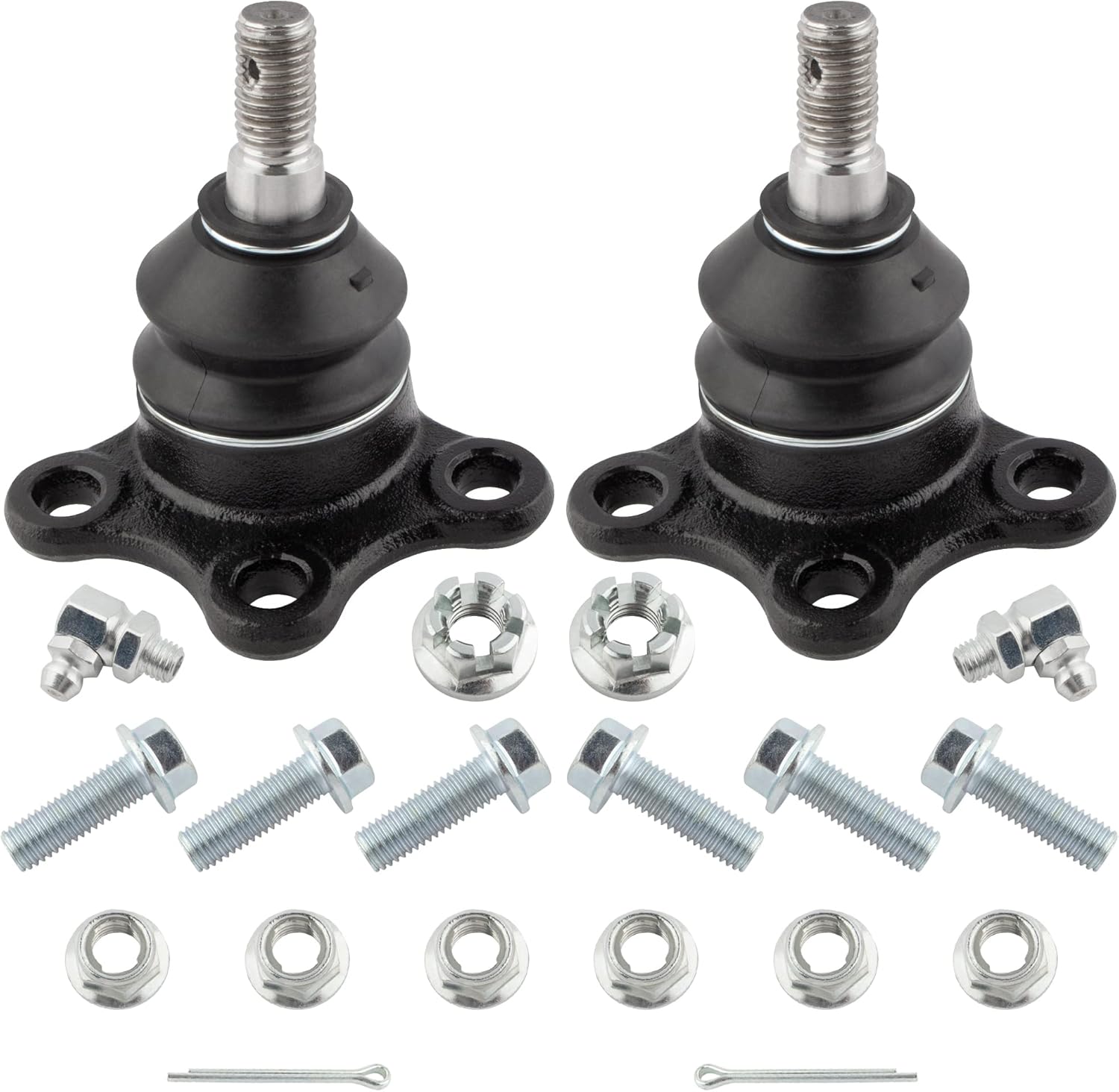 BOXI 4pc Complete Front Upper and Lower Ball Joints Fit for Chevy Colorado 2004-2012 | for GMC Canyon 2004-2012 Models w/Torsion Bar Suspension | K80984 K80997