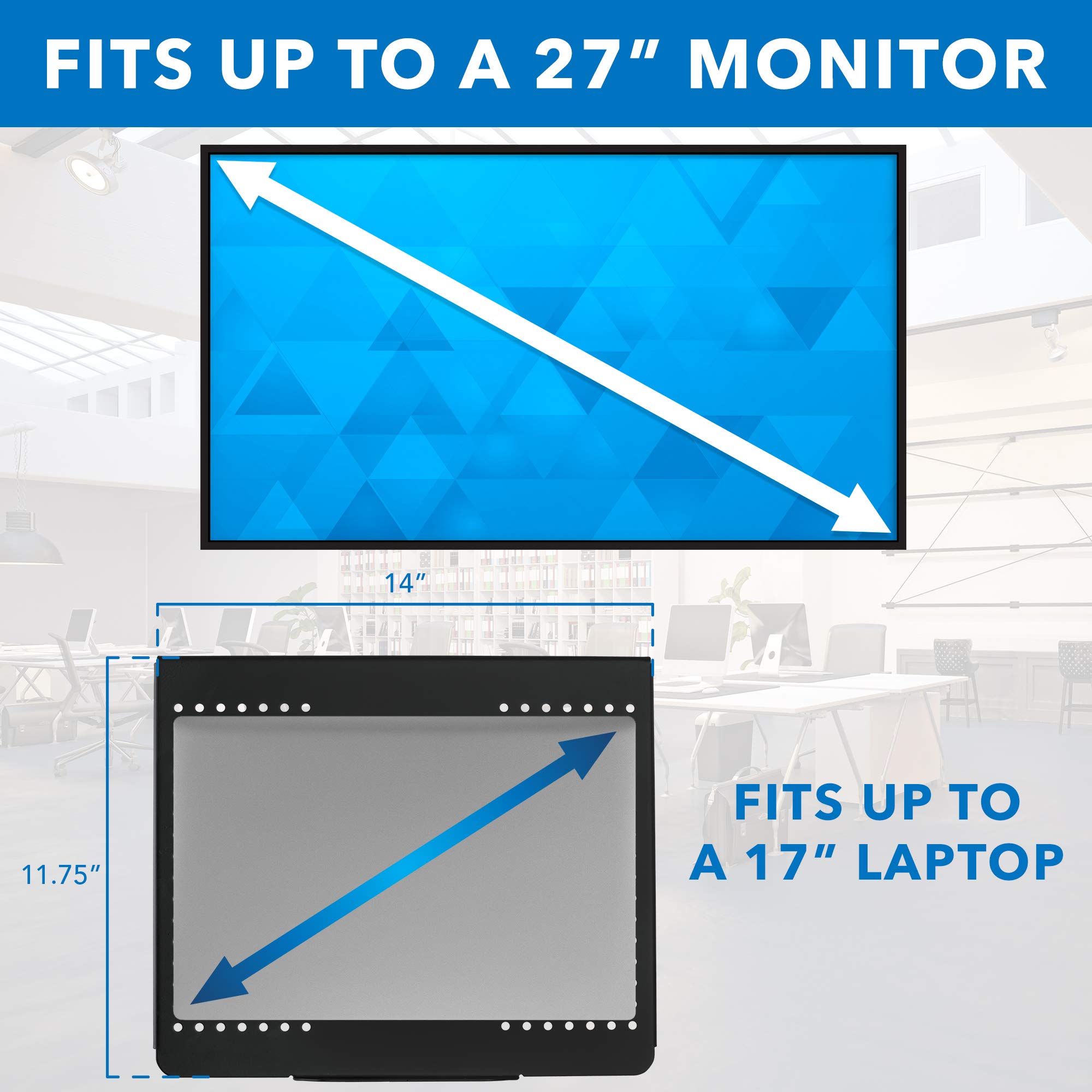 Buy MountIt! Laptop and Monitor Desk Mount Fully Adjustable Laptop