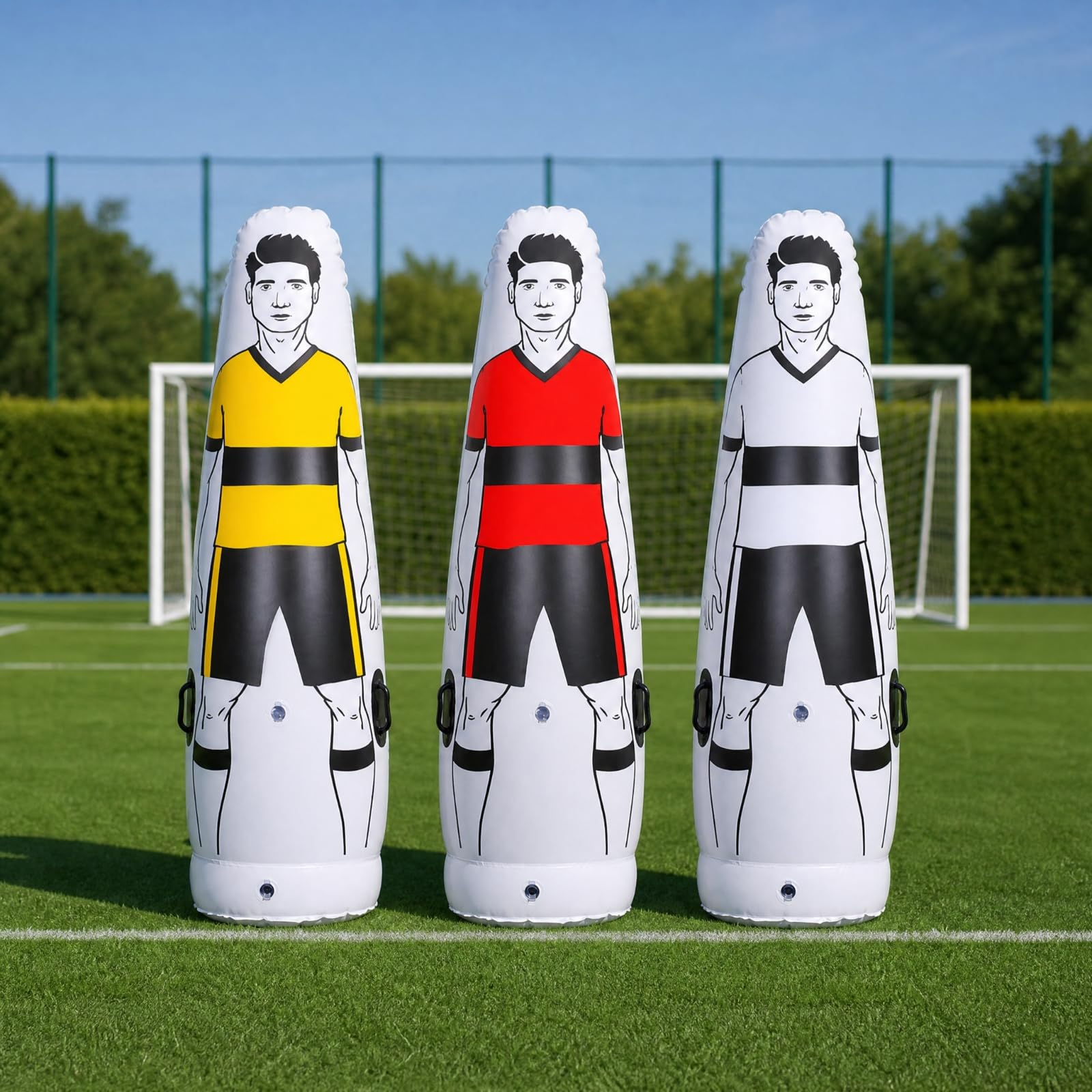 Manichino da Calcio Gonfiabile Professionale Manichino da Gonfiabile Impermeabile Attrezzatura Sportiva per Club Sportivi, Scuole