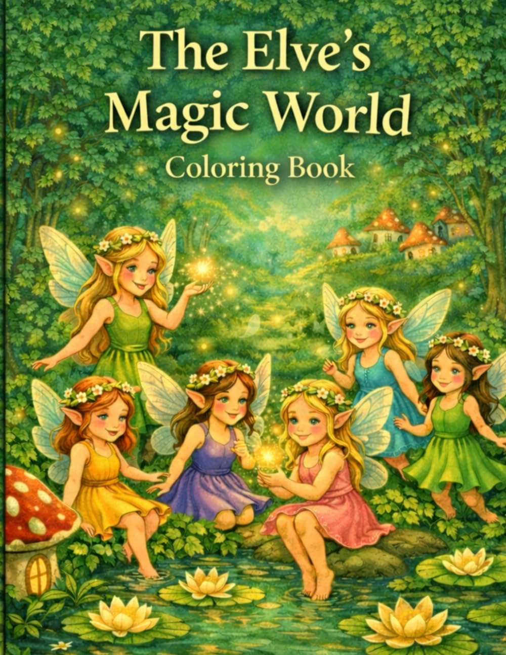 The Elve's Magic World: Coloring Book