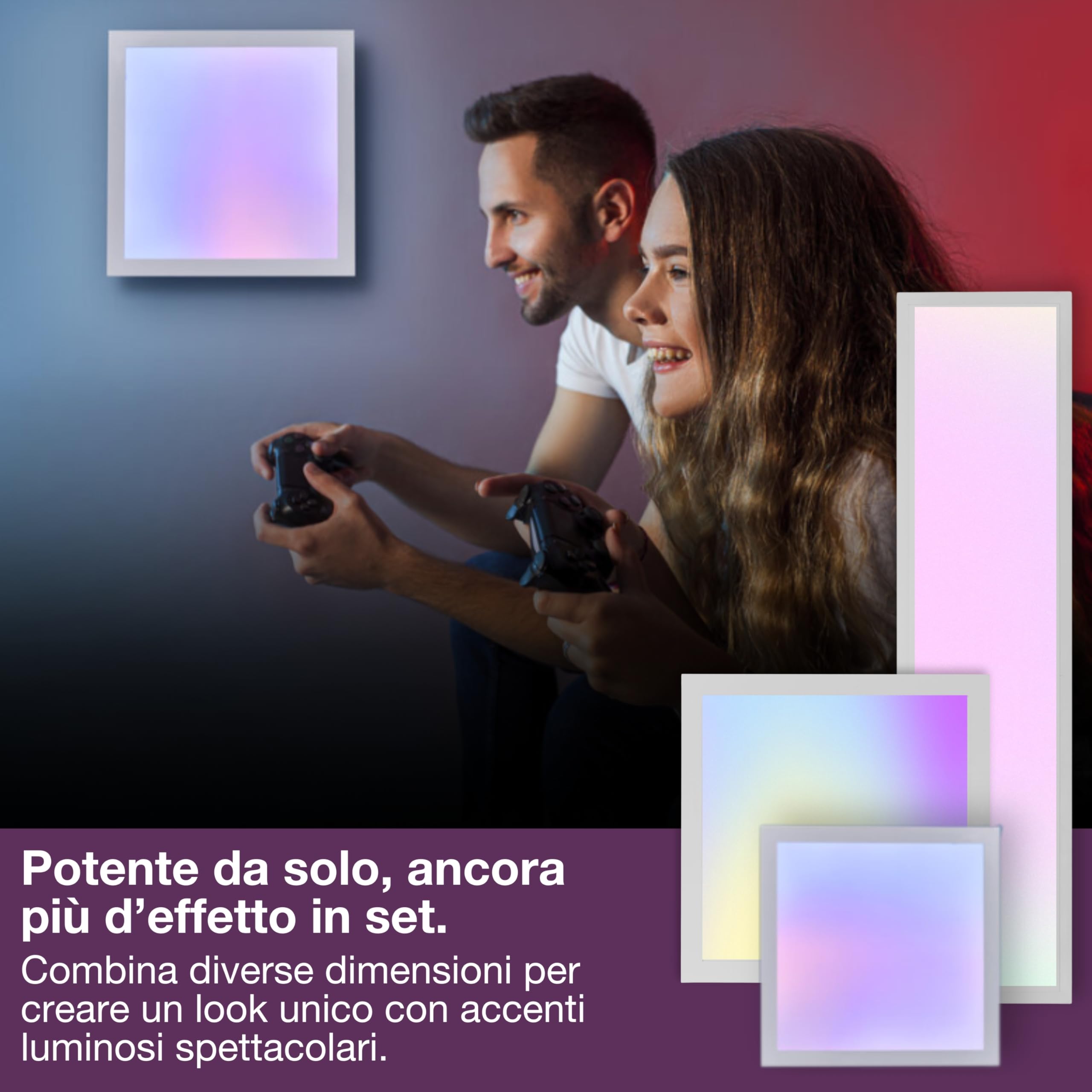 OSRAM SMART+ WIFI MAGIC pannello, bianco, 36W, 3600lm | Smart+ Wifi Planon Magic, Party Lighting Special and Mood Light, Bianco, dia, 30000 h, confezione da 1