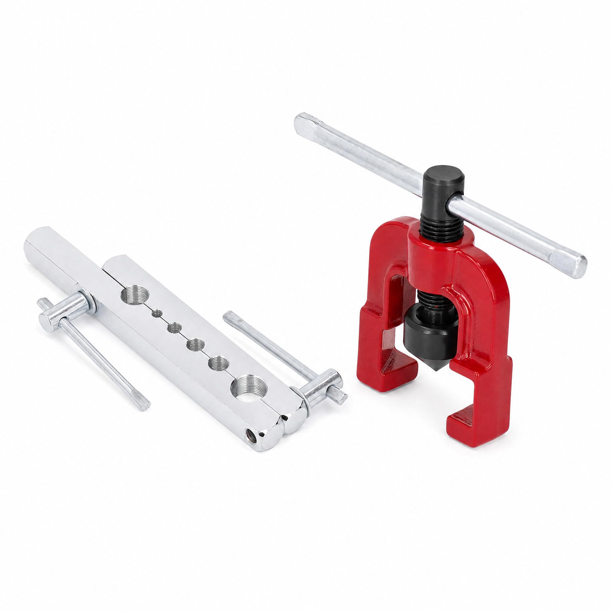 Kit d'outils d'vasement de tube en aluminium dudgeonniere climatisation robuste 3/16in 1/4in 5/16in 3/8in 1/2in 5/8in Excellent outil d'vasement de tuyau en Outils d'évasement de tuyaux de freins