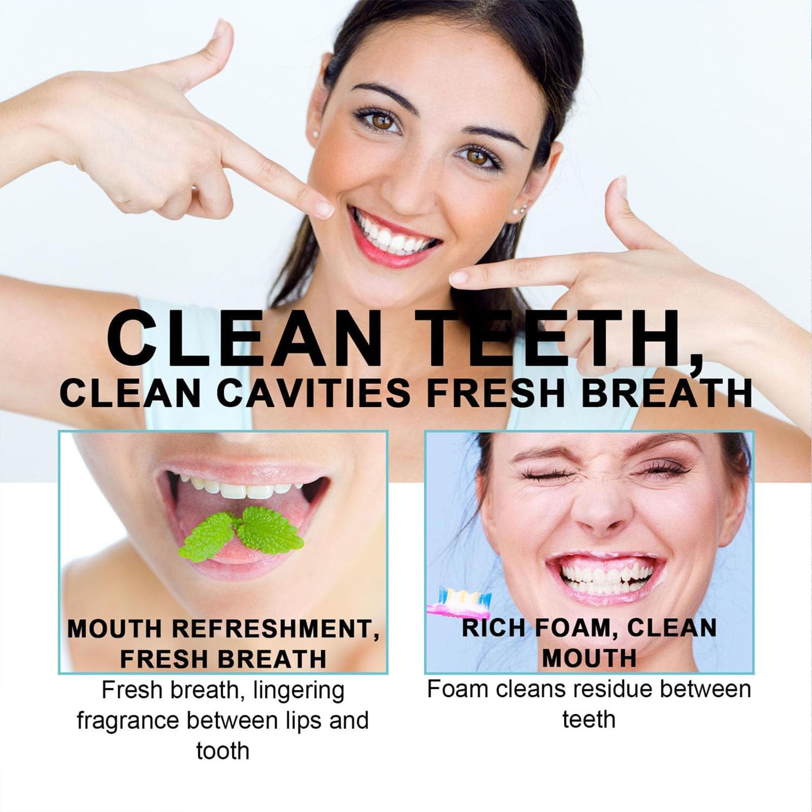 Per set di dentifricio sbiancante scoban, sbiancamento dei denti scoban con bicarbonato di sodio, potente formula scobana per un sorriso più luminoso, rimuove le macchie, respiro fresco (3pcs)