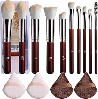 BS-MALL Juego de 10 brochas de maquillaje de ...