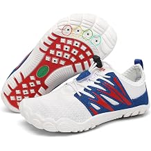 SAGUARO Kids Water Shoes Quick Dry Wide Toe Box Barefoot Shoes Non-Slip Five Toe Beach Pool Swim Surf Aqua Shoes