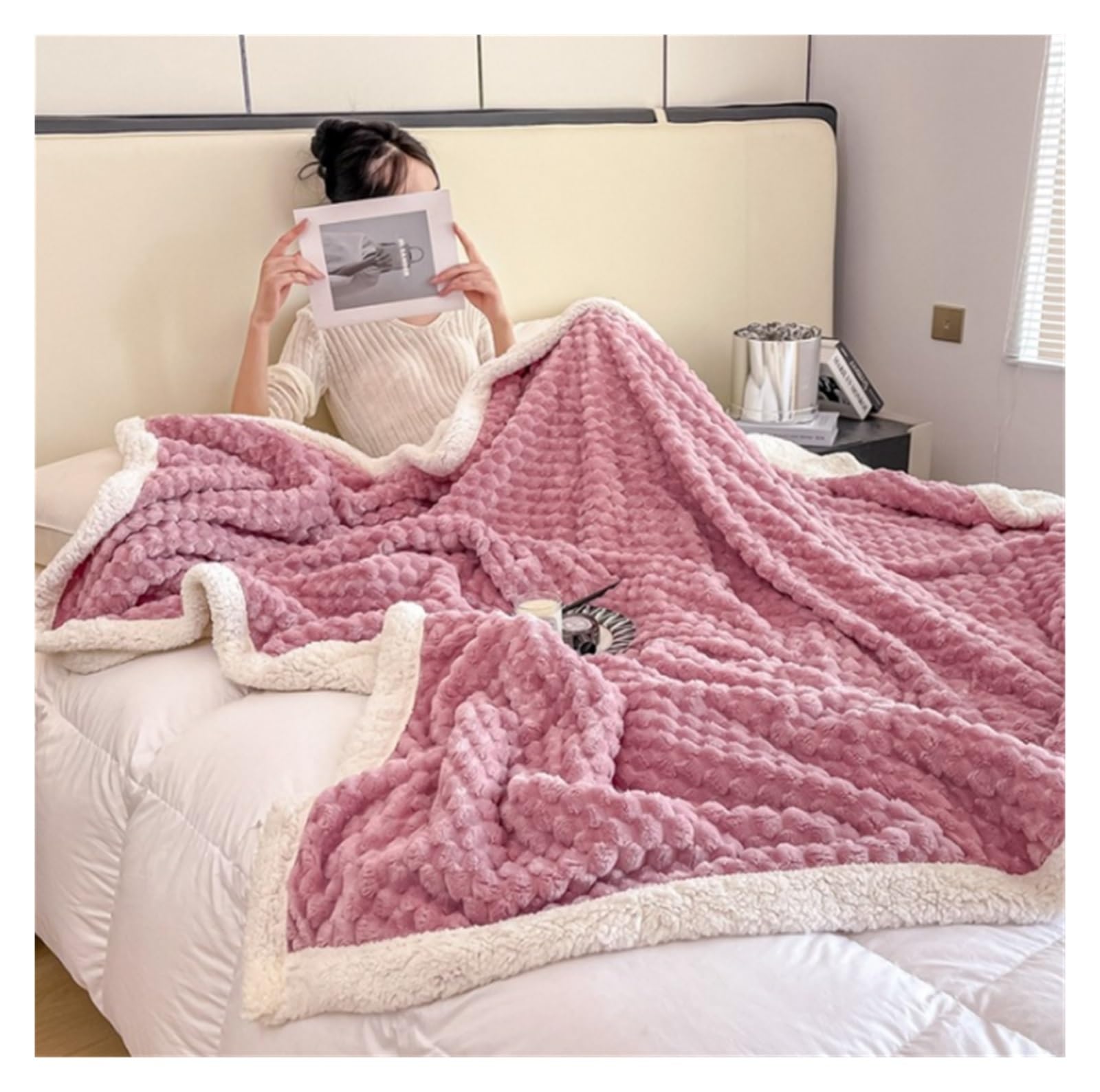 Koce Koc na łóżko Koc Hrow Miękki I Ciepły Lekki Koc Flanelowy Do Całorocznego Użytku Na Kanapie Koc Kocyk (Color : A, Size : 150 * 200cm)