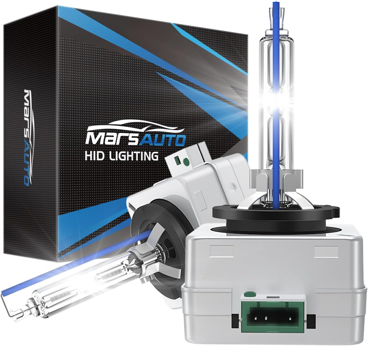 Marsauto D3S HID Bulb 6000K Xenon HID Replacement Bulb Diamond White with a Pair of Gloves for 12V Cars High Low Beam 2Pack