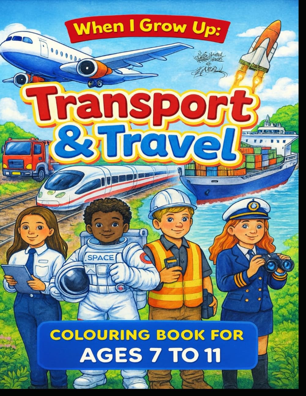 When I Grow Up Series of Colouring Books: Transport & Travel (When I Grow Up: A Colouring Book Series)