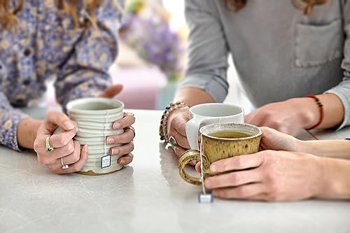 Miniatura 6 de Two Leaves and a Bud Bolsas de té de menta orgánica, naturalmente sin cafeína, té de menta de hoja entera de hierbas en sobres compostables, 15