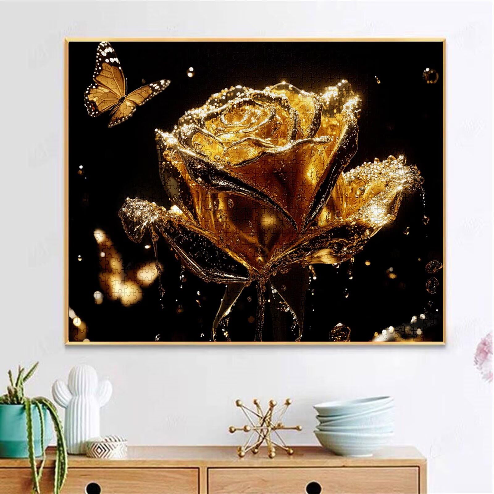 Puzzle 5000 Pezzi, 3 4 5 Anni Puzzle Oro 6 7 8 Anni Giochi Educativi Sostenibili Con Motivi Per Adulti Da Gioco in Legno Di Alta Qualità Jigsaw Rosa per Gioco Familiare, 2026 Regalo Natale H-485