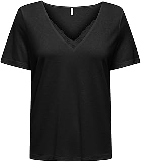 Only Women's Ditte Short-Sleeves V-Neck T-Shirt