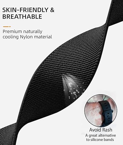 Miniatura 3 de Paquete de 10 correas para Fitbit Versa 3/Fitbit Versa 4 Band/Fitbit Sense bandas para hombres y mujeres, correa elástica ajustable de nailon