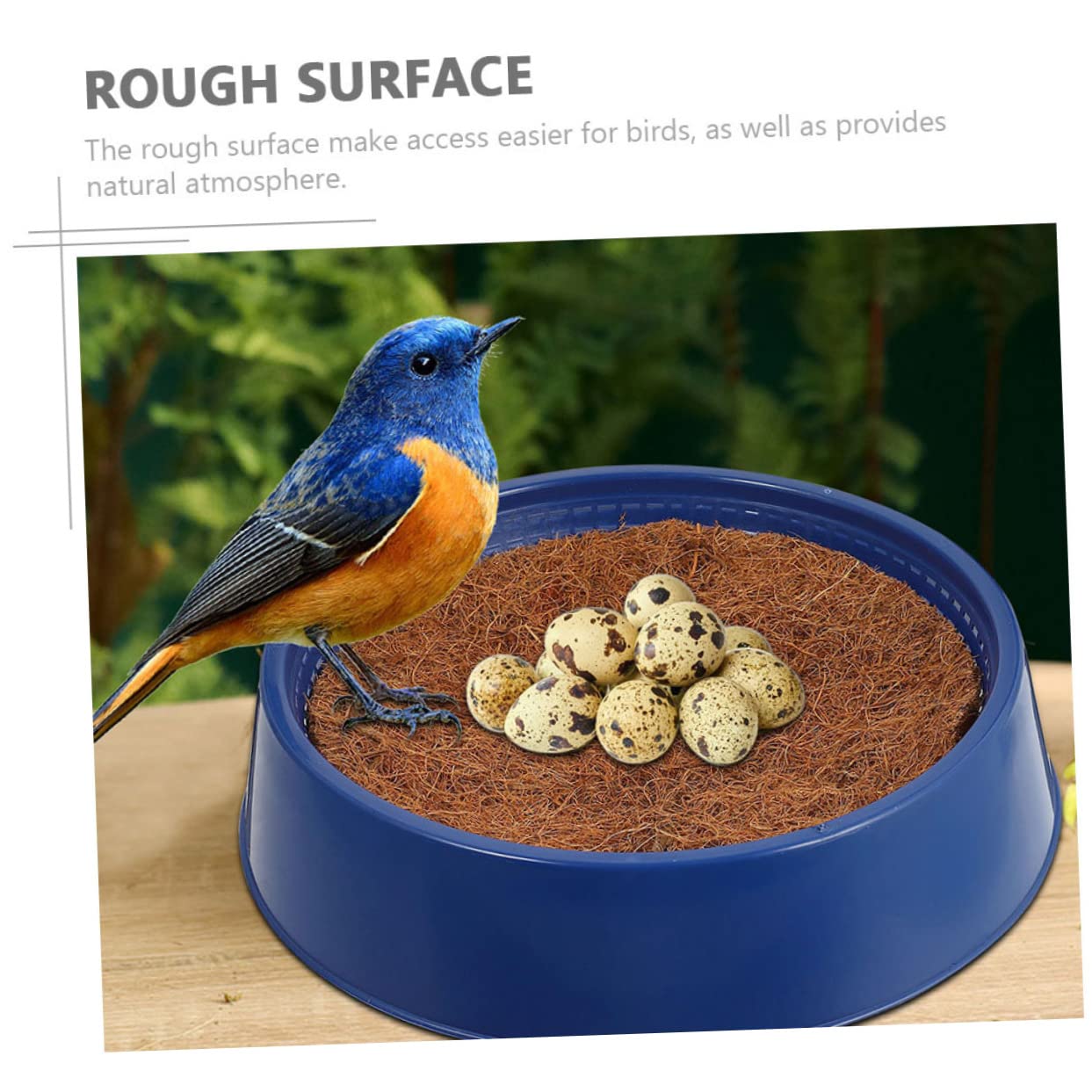 Toddmomy Nido Compatto per Piccioni in Plastica Blu Riutilizzabile e Resistente per Negozio di Uccelli e Davanzale, Accessorio Casa Utile per Nidificazione Sicura
