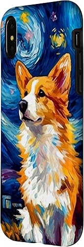 Miniatura 8 de Funda para iPhone 13 Pro Max Welsh Corgi Dog Starry Night Van Gogh Welsh Corgi