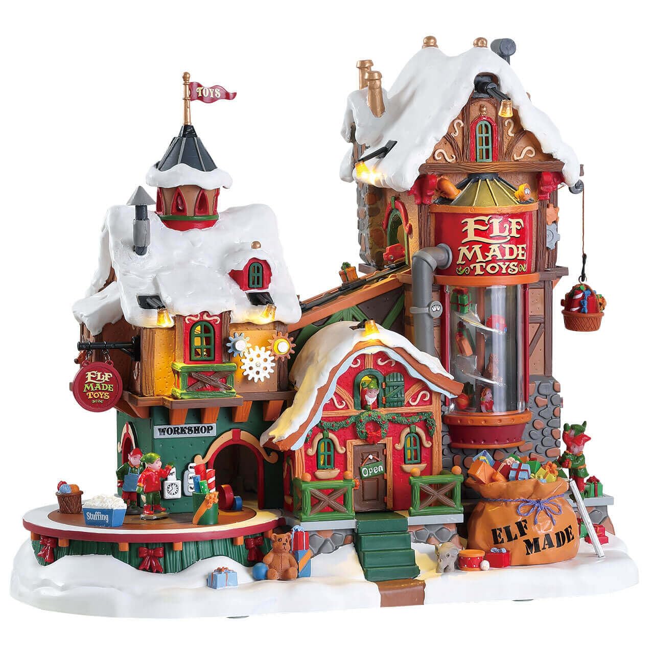 Lemax Elf Toy Factory with 4.5V Adapter #75190