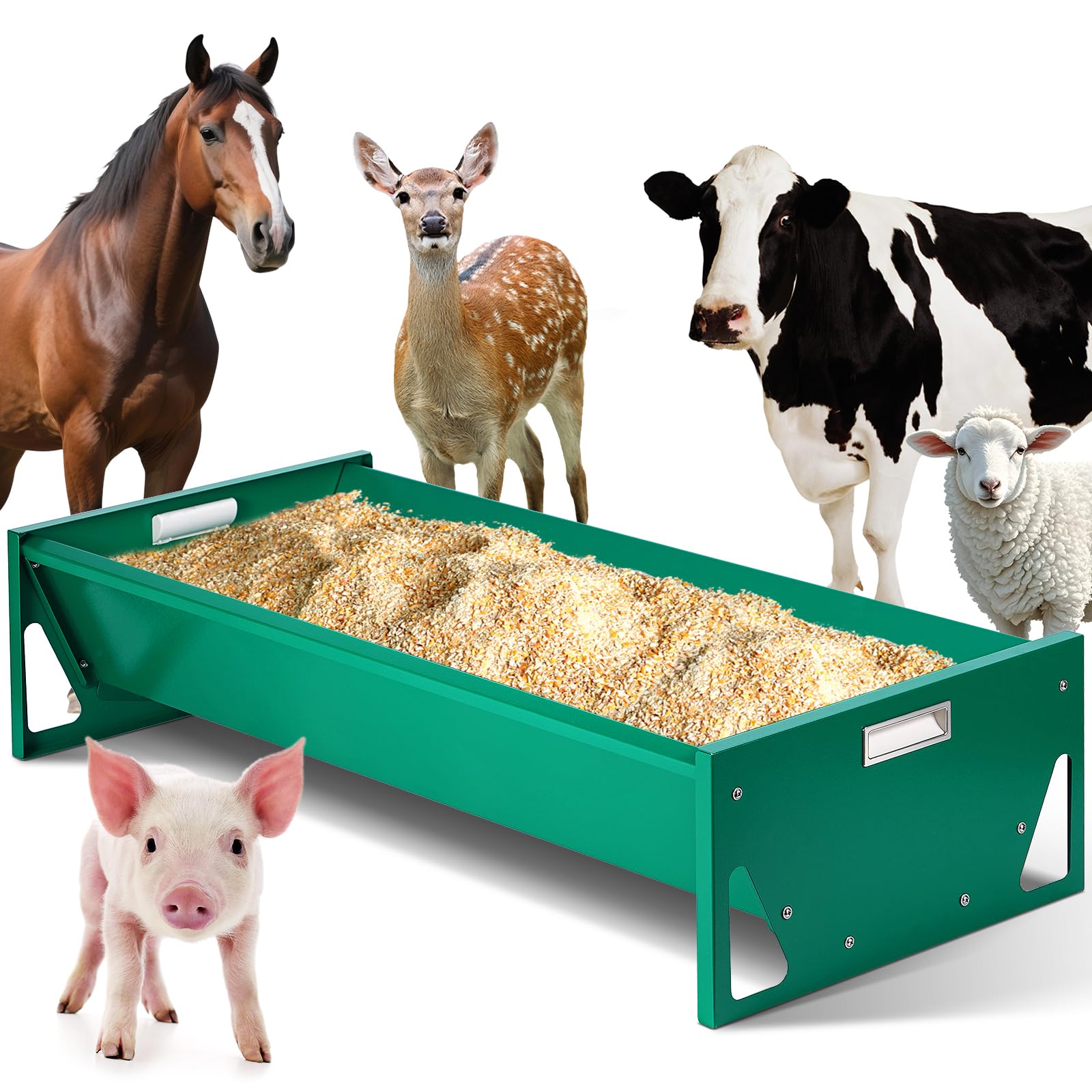 Comedero para cabras portátil de 39.4" ideal para pastizales y granjas