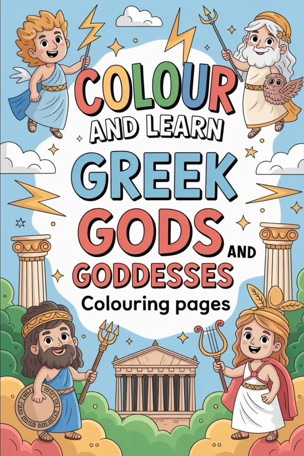 Colour and Learn! Greek Gods and Goddesses Colouring Pages