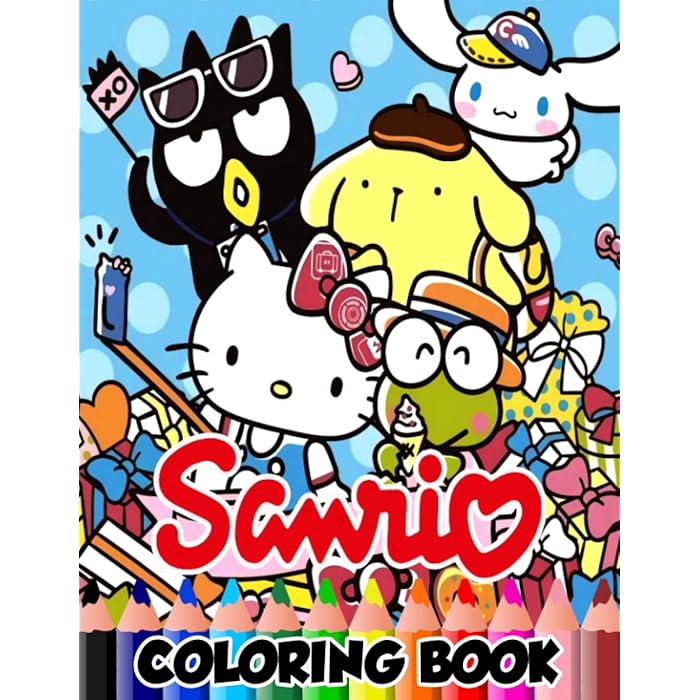 Buy Sanrío Coloring Book: 120+ Great Coloring Pages For Kids, Teens ...