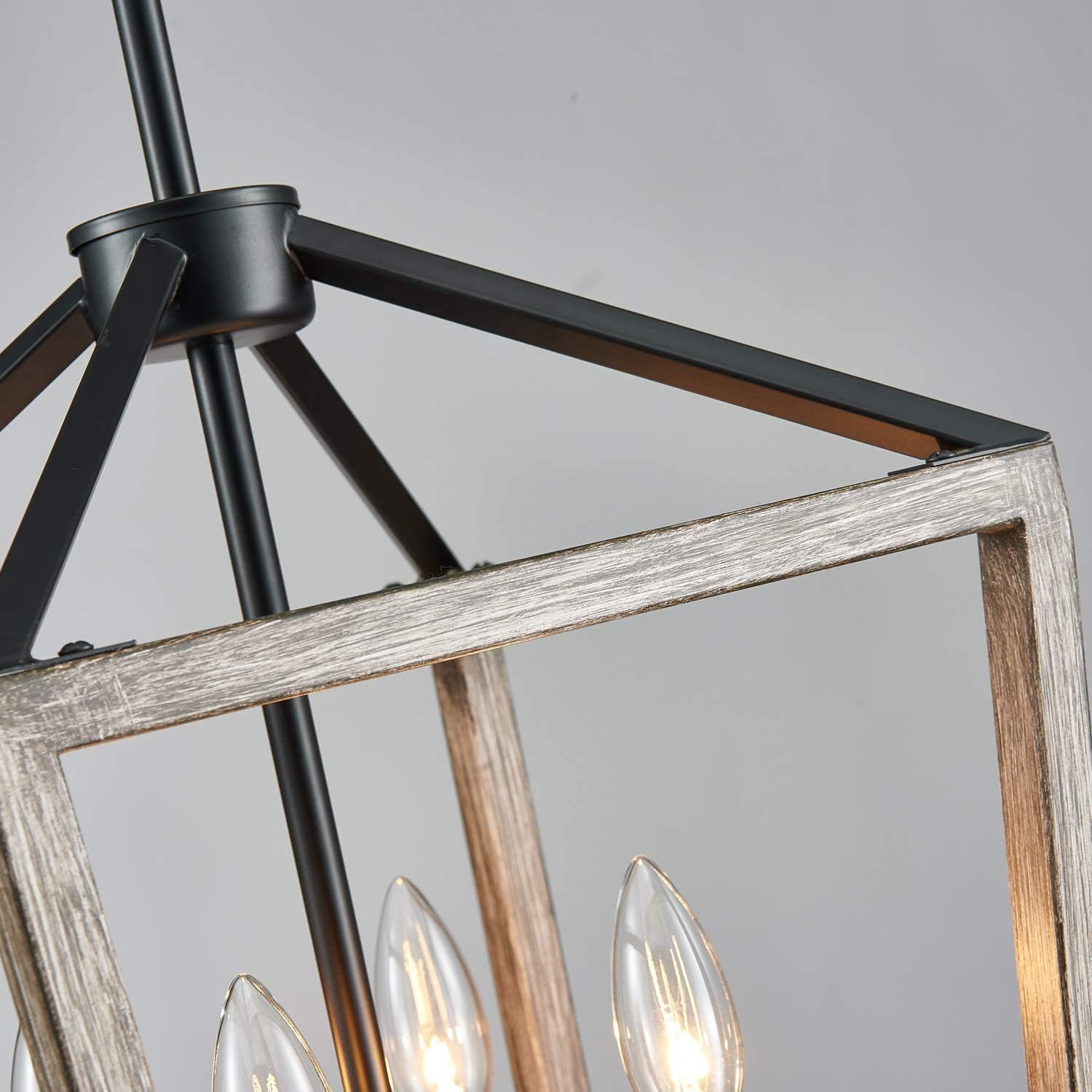 Rеvіеw Saint Mossi Antique Bronze Oaky Painted Chandelier with 4 Lights,Metal Island Lighting,Farmhouse Industrial Country Pendant Light Fxiture for Living Room,W12xH60 with Adjustable Rods