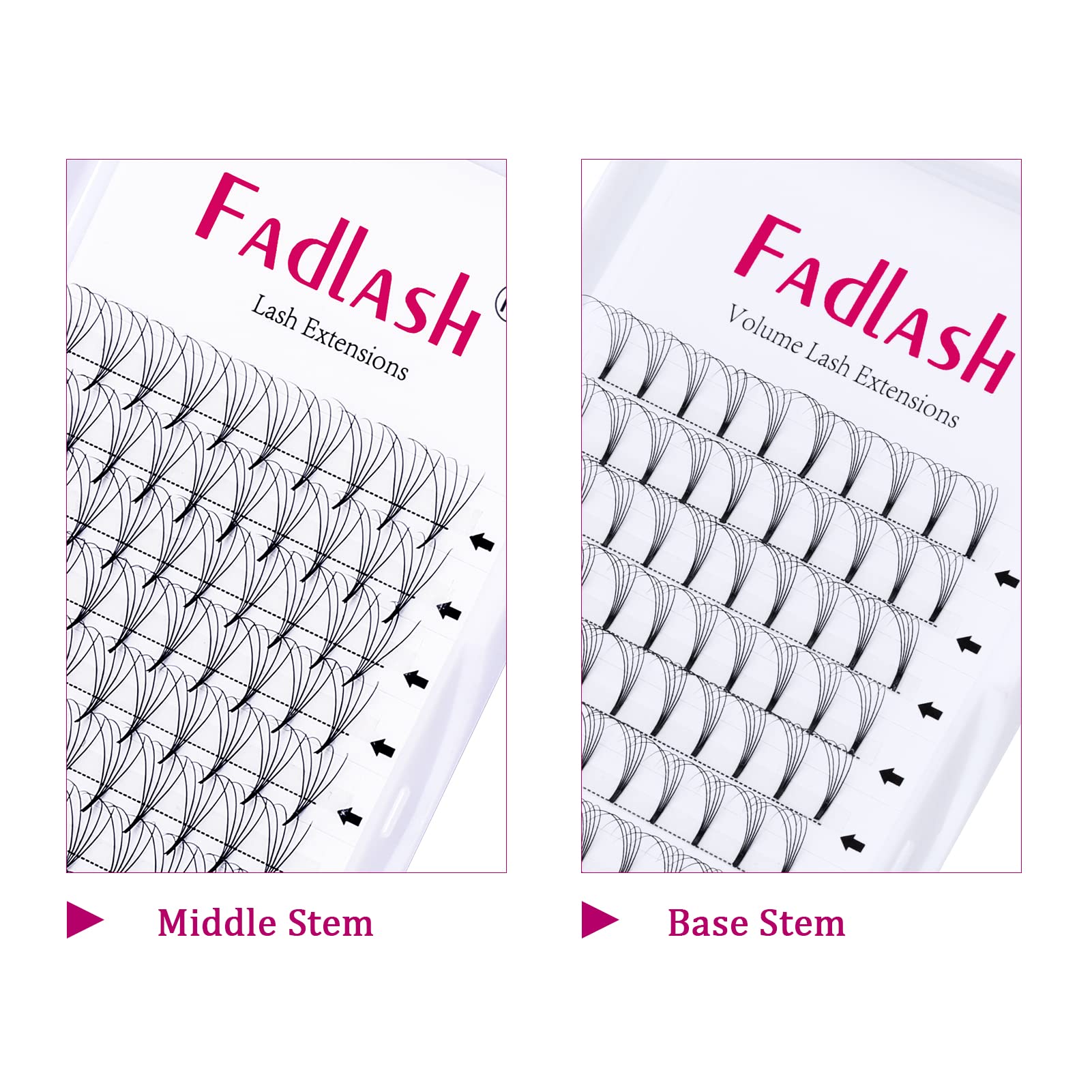 Volumen Ruso 10D 0.07mm C Curl 15mm Prefabricados Extensiones de Pestañas Volume Lashes Extension Ruso Pestañas — view 211