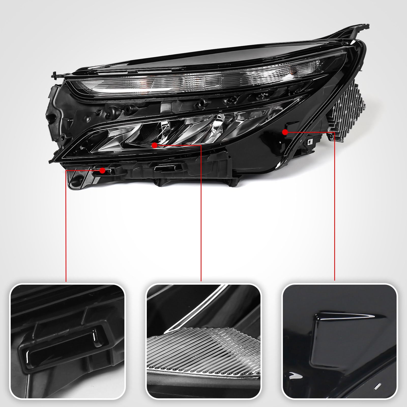Amazon.com: Huray LED Headlight Assembly Fit for Chevy Equinox LS