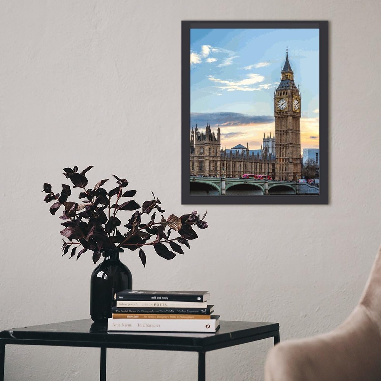 Amazon.co.jp: テムズ川沿いのビッグベン 絵画 絵 エレガントな