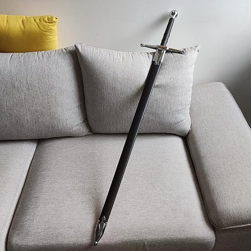 Miniatura 4 de 45" Broad Sword Medieval Scottish Claymore Highland Sword with Scabbard for Cosplay,Collection