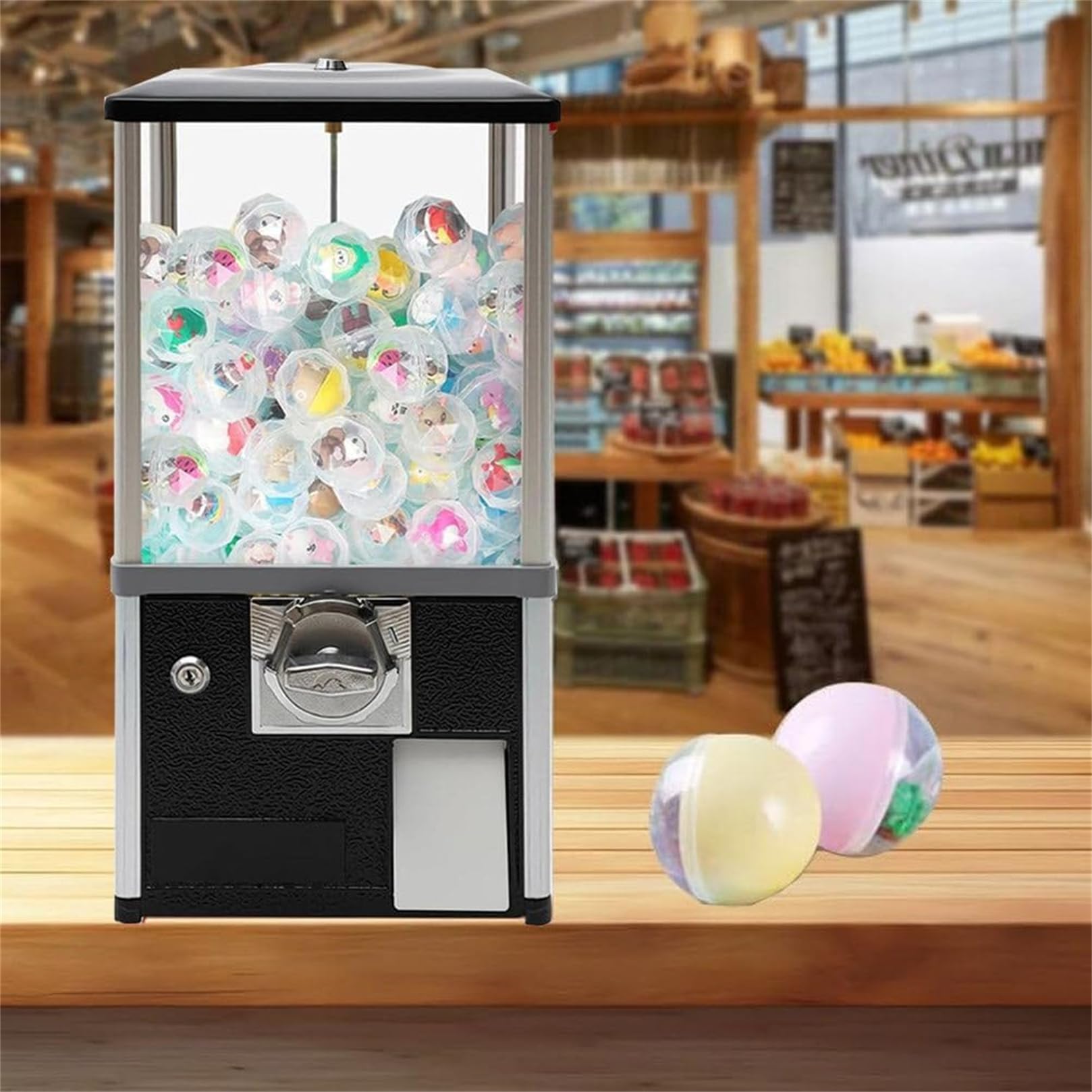 Großer Bonbon und Kaugummiautomat,Gachapon-Automaten, Spielzeugautomat, Verkaufsautomaten für Unternehmen,für Kapselspielzeug mit 4,5-5,5cm für Einzelhandelsgeschäfte