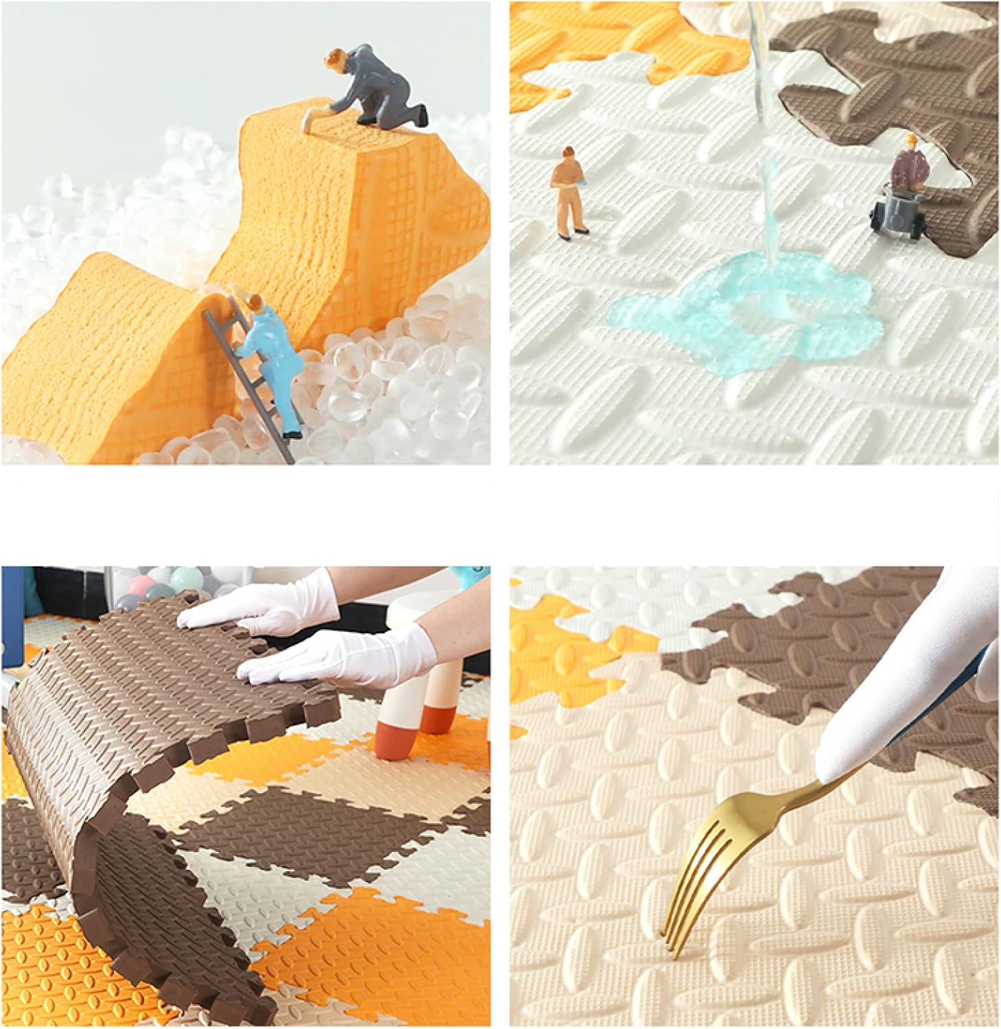 Joint Mat Kids Corner 60 * 60 * 2.5 * 4 Carpet Floor Mat Flooring Scratch Prevention Floor Mat Mat Cushion Mat (Color 1 30 * 30 * 2.5 * 32)