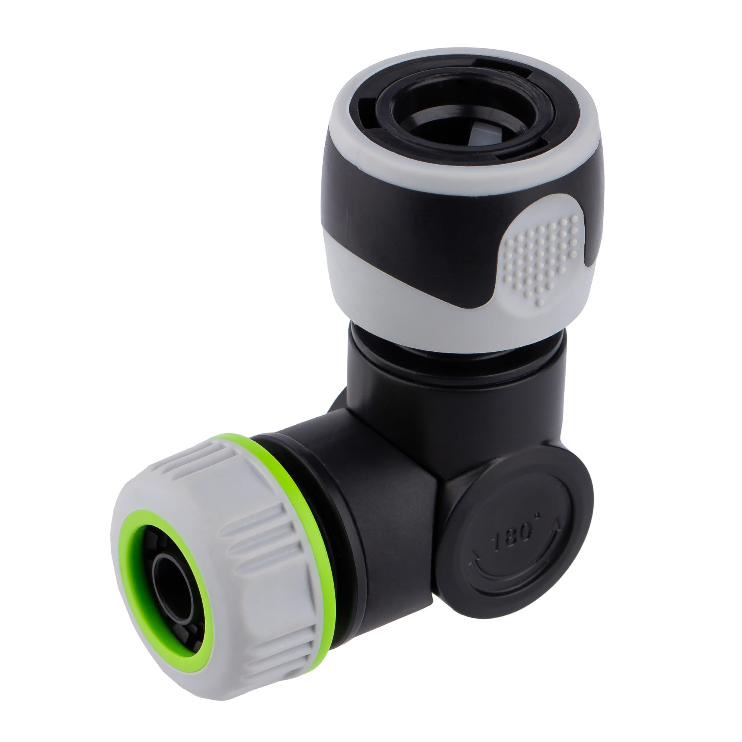MIVOS Hose Connector Adjustable for 1/2 Inch Garden Hose Angle Adjustment Water Hose Quick Coupling for Easy Connection to Tap