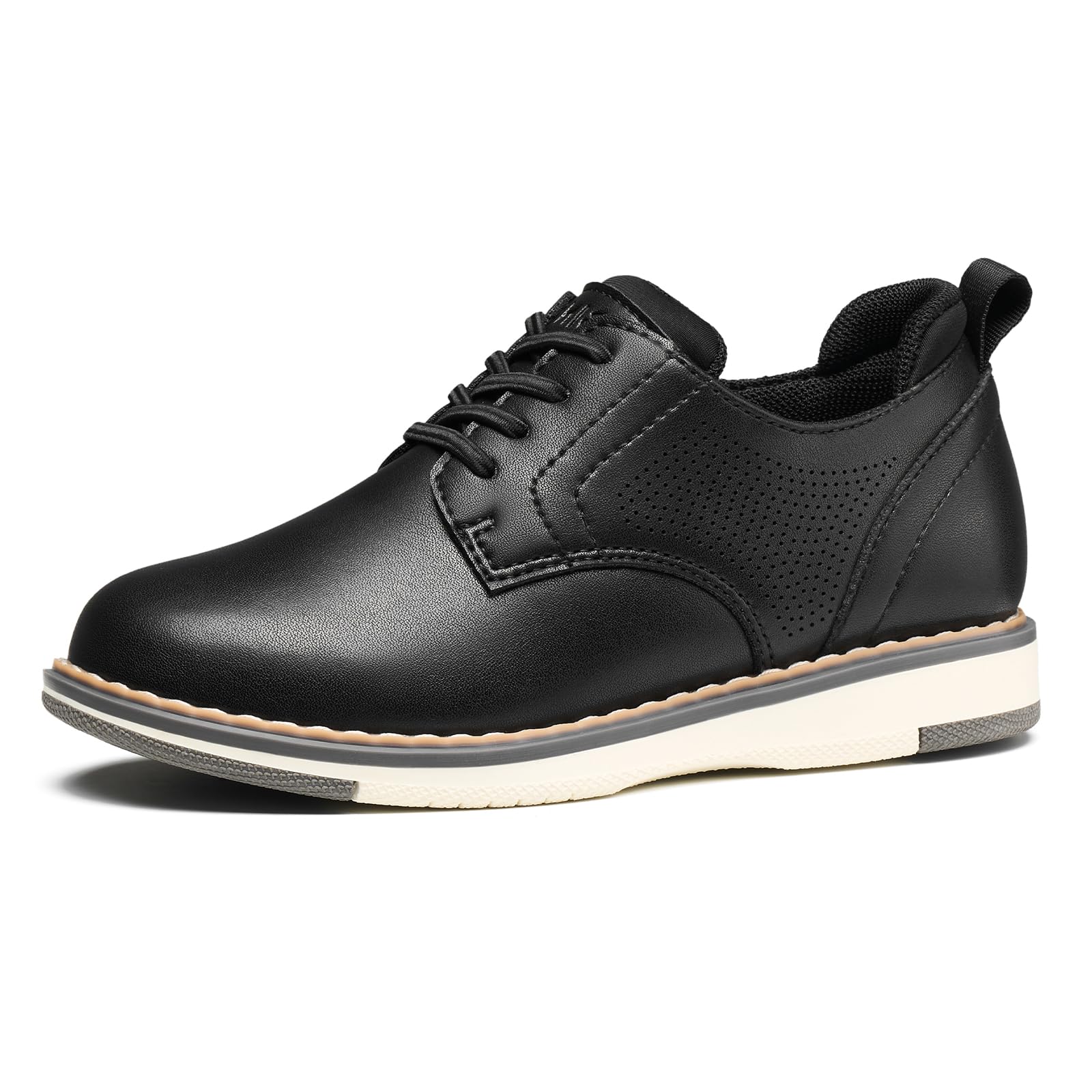 GINNI Boys Dress Shoes Slip On Casual Oxford Sneakers Comfort Wedding Church Formal Uniform Shoes for Toddler/Little/Big Kid — view 7