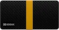 KODAK SSD portátil X200 256GB com USB-C 3.1 Gen 2 (10 Gbps)