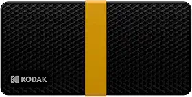 KODAK SSD portátil X200 256GB com USB-C 3.1 Gen 2 (10 Gbps)