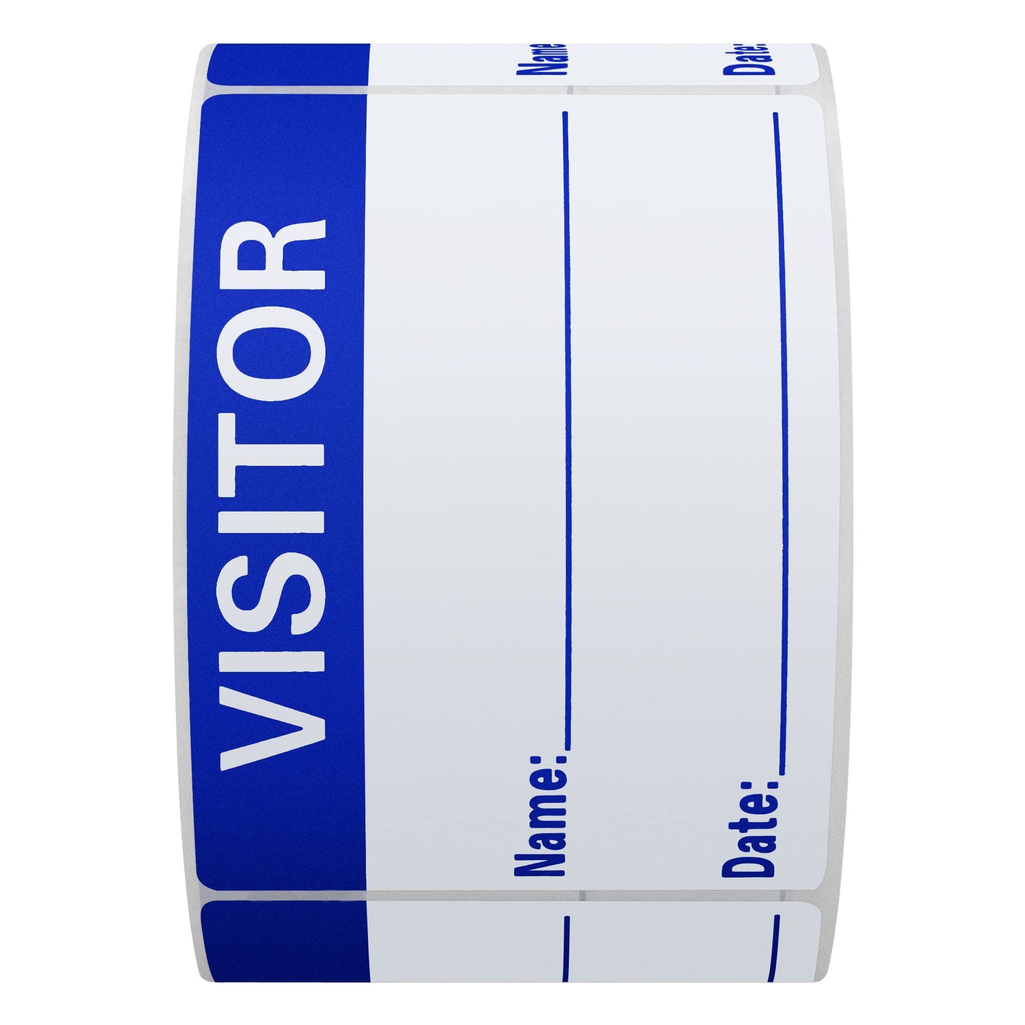 Hylabelest 2x3 Inch Visitor Pass Labels Blue Visitor Identification Stickers 300 Labels Per Roll, 1 Roll - Image 2