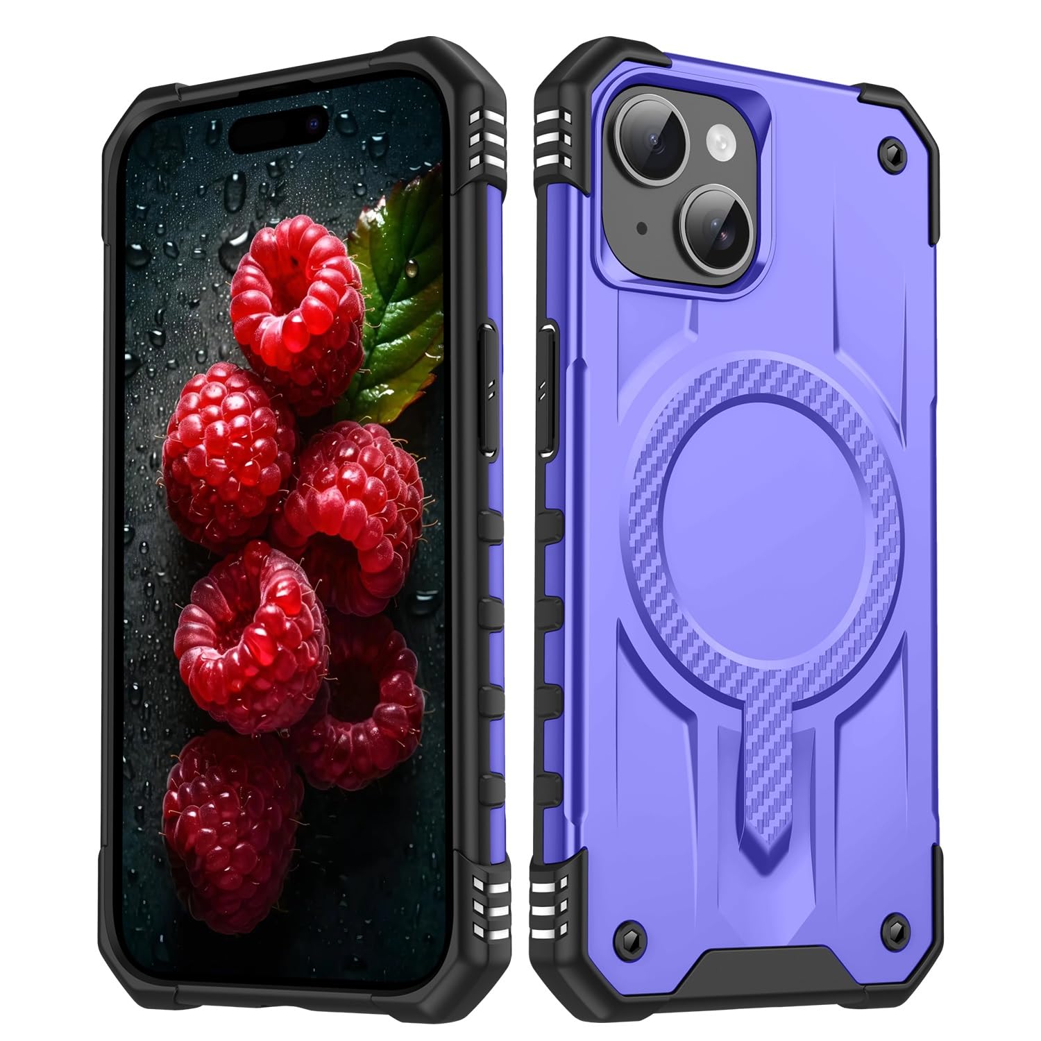 Coque magnétique hybride iPhone 14 étui fin antichoc protection chute - 8