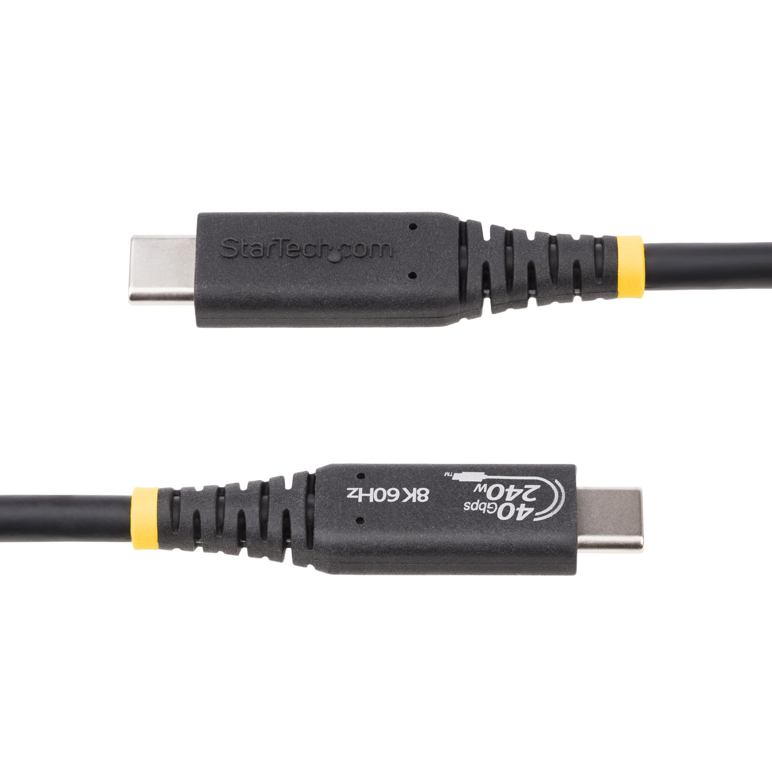 StarTech.com 1m (3.3ft) USB4 Cable, USB-IF Certified USB-C Cable, 40Gbps, 240W PD 3.1 EPR, 8K60Hz, USB Type-C Laptop Cable/Cord - Image 3