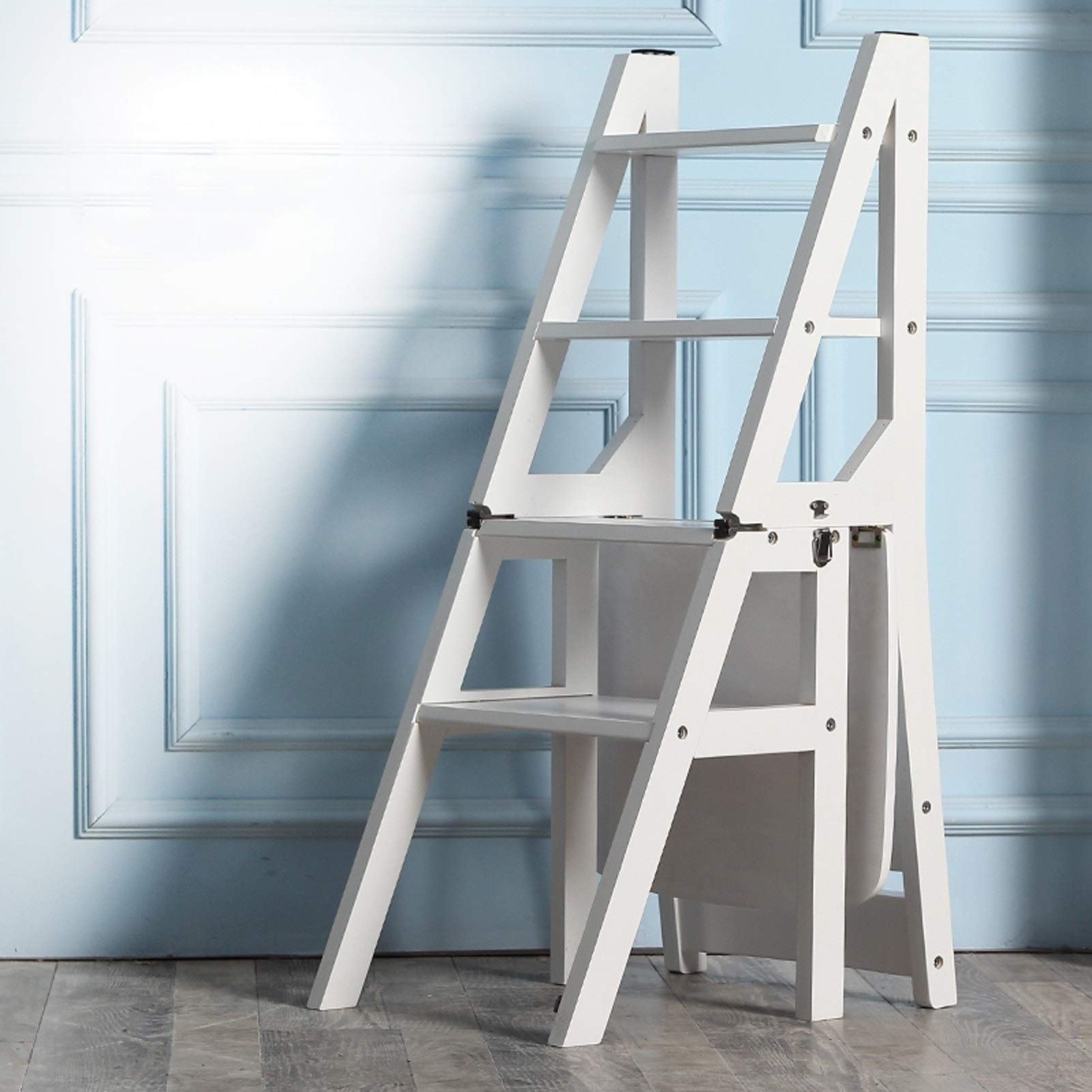 Amazon｜ステップラダー4ステップラダー椅子、ホワイト、キッチンや