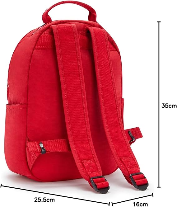Kipling SEOUL S Small Backpack with Laptop Protection 13 Inches 35 cm 14 L 0.50 kg Red Rouge