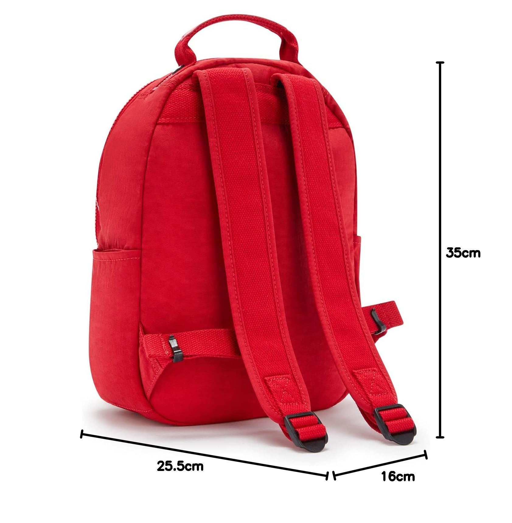 Kipling SEOUL S, Kleiner Rucksack mit Laptop-Schutz 13 Zoll, 35 cm, 14 L, 0.50 kg, Red Rouge – Ansicht 6