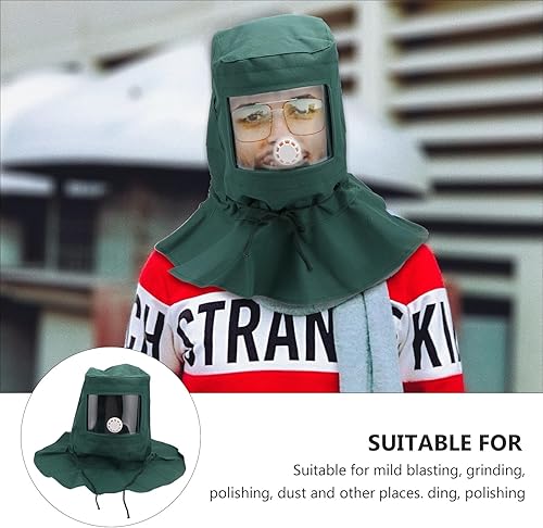 Miniatura 2 de Campana de arena abrasivo Sandblaster viento polvo herramienta anti herramienta útil equipo de chorro de arena