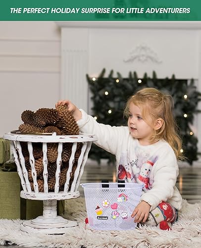 Miniatura 74 de ANZOME Cesta de bicicleta para niños, cesta de bicicleta para niños y niñas, canasta de bicicleta para niños, resistente al agua, adecuada
