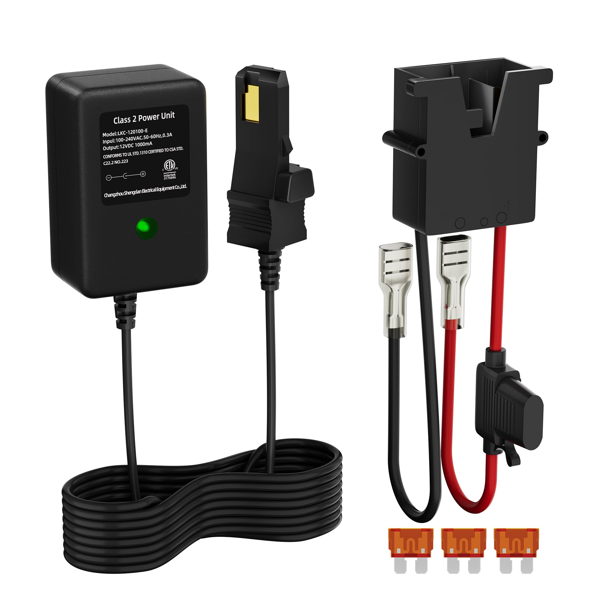 Photo 1 of RVBOATPAT Power Wheel Charger 12 Volt with 12 AWG Wire Harness Connector 12V Battery Power Wheel Ride-on Toys